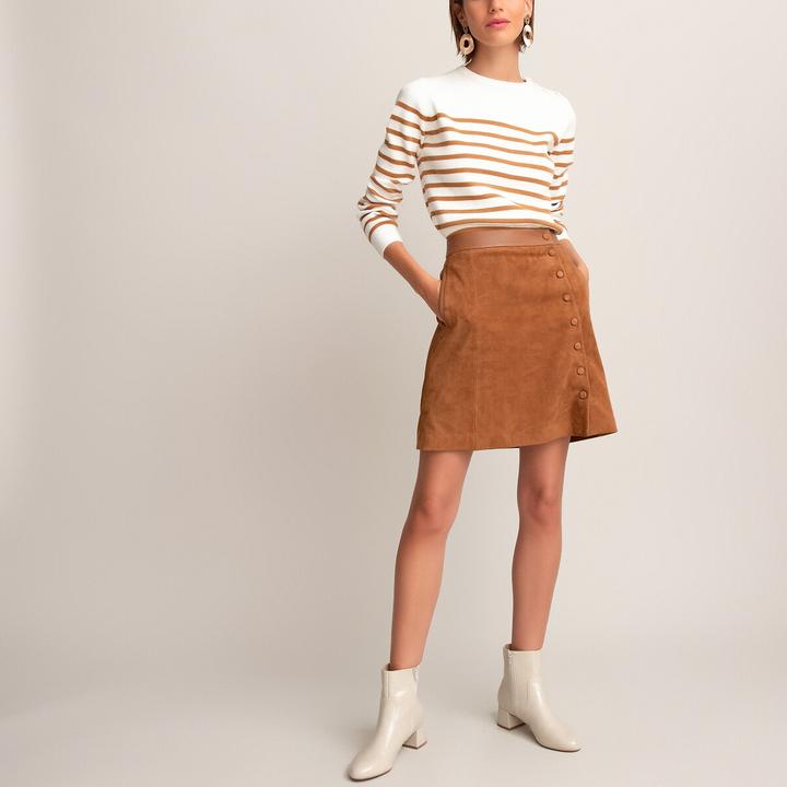 Produktbild La Redoute Collections Matrosenpullover aus Bio-Baumwolle (XXL)