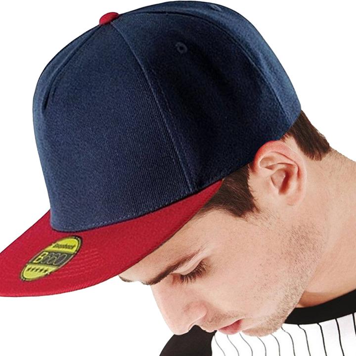 Immagine prodotto Beechfield Cappello da baseball con visiera piatta (confezione da 2) (Taglia unica)