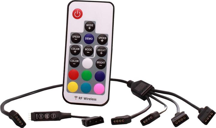 Actual product image Xilence RGB Control Set for 12V R-G-B- 4PIN Connectors