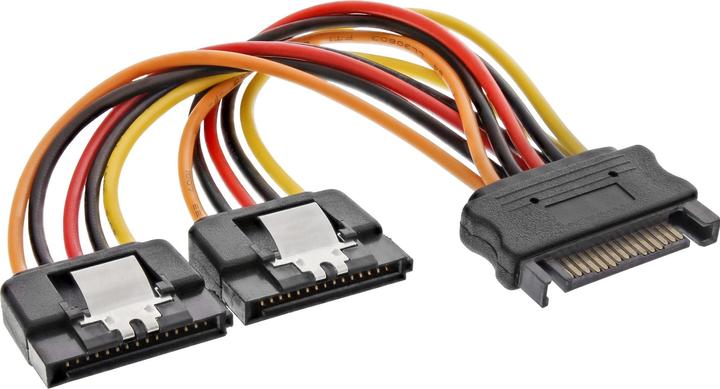 Produktbild InLine SATA Strom-Y-Kabel SATA Lasche