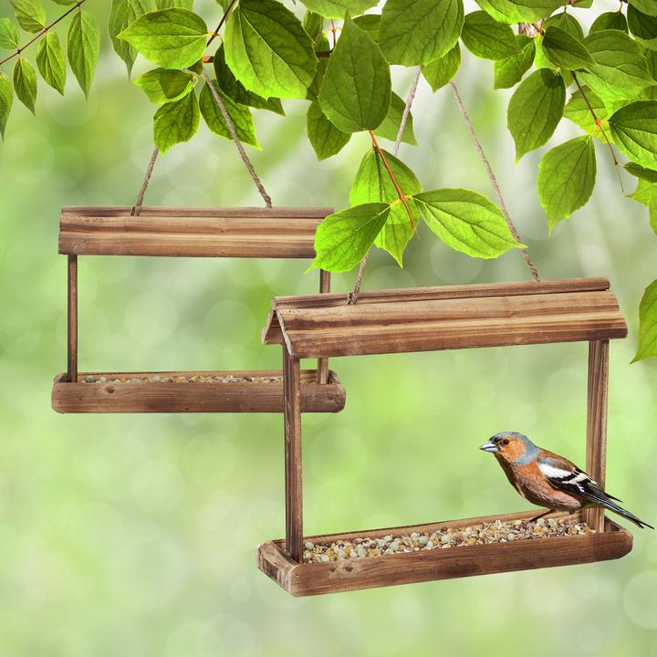 Actual product image Relaxdays 2x bird feeder