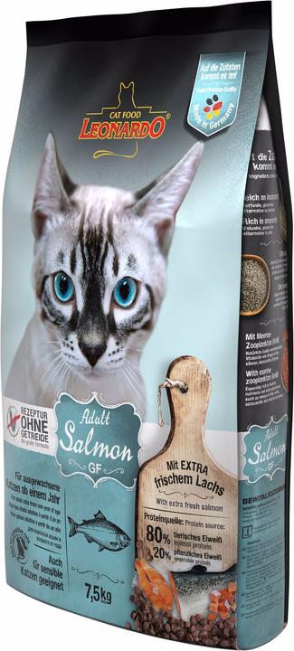Actual product image Leonardo Cat Food Adult Salmon Grainfree (Adult, 1 pcs., 7500 g)