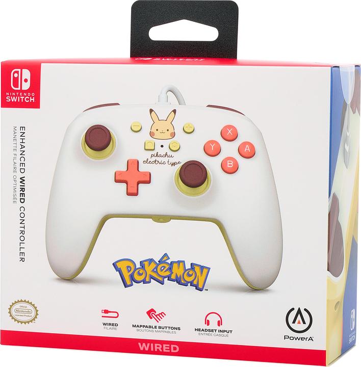 Actual product image PowerA Enhanced Wired Controller for Nintendo Switch - Pikachu Electric Type (Switch)