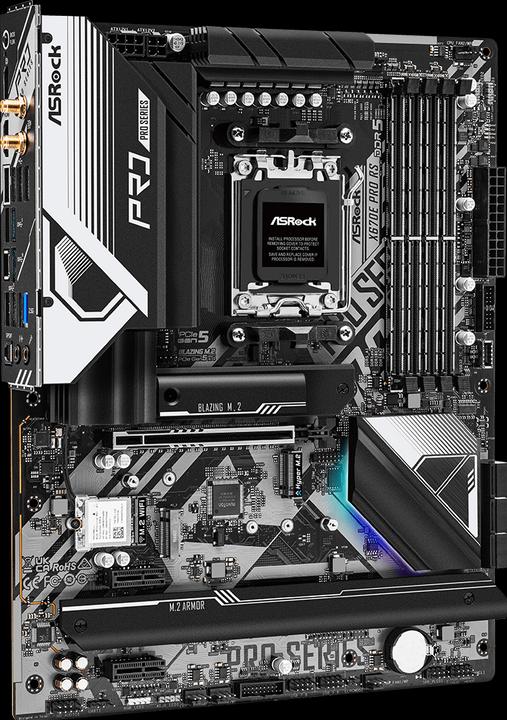 Immagine prodotto AsRock X670E PRO RS AMD AM5 X670E ATX (AM5, AMD X670E, ATX)