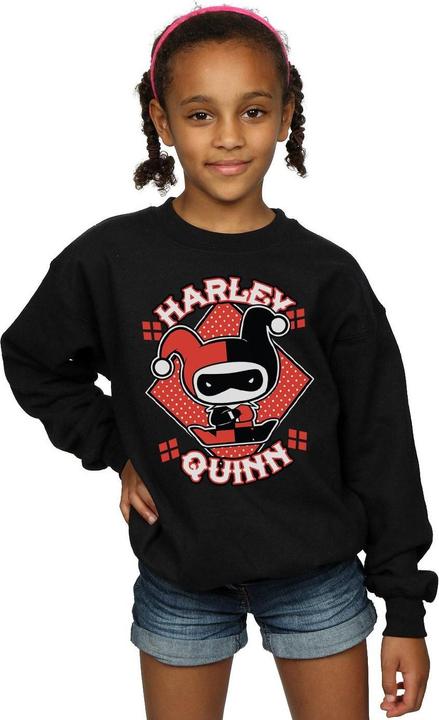 Image du produit - Sweat CHIBI HARLEY QUINN BADGE - Fille (152, 158)