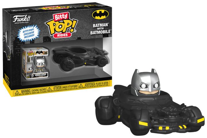 Actual product image Funko DC Comics Bitty POP! rides vinyl figure Batman w/Batmobile 2.5 cm