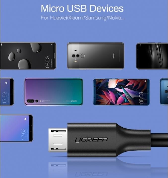 Actual product image Ugreen MicroUSB charging and USB (1.50 m, USB 2.0)