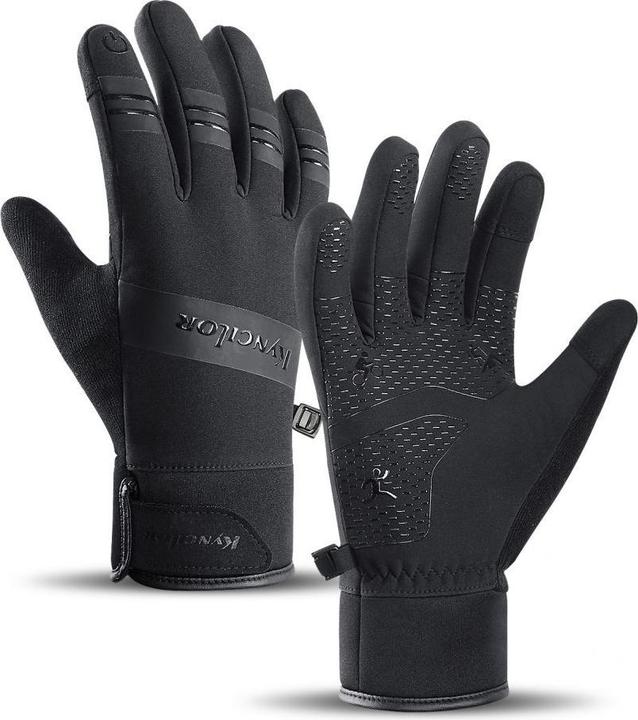 Produktbild Hurtel Isolierte Sport-Handyhandschuhe (Grösse XL) – schwarz (XL)