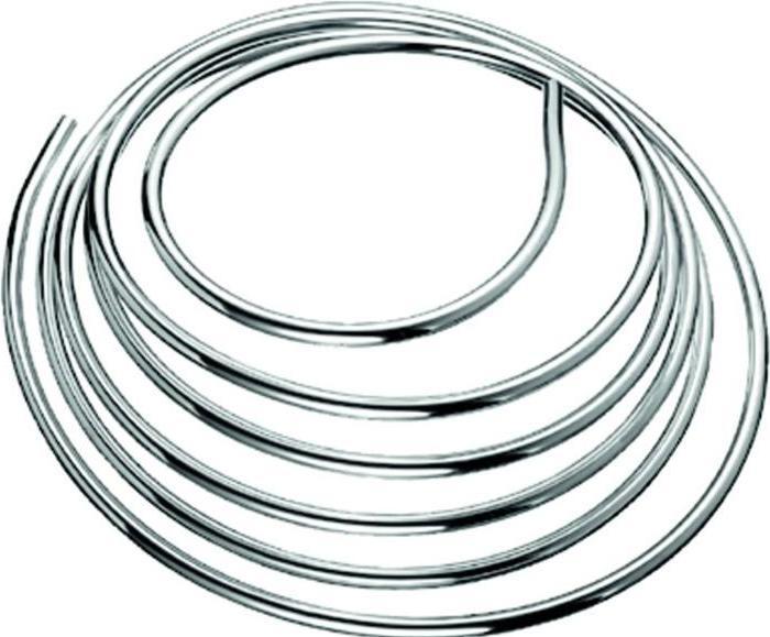 Schell Chrome tube, roll, d 10mm (price for 1 m)