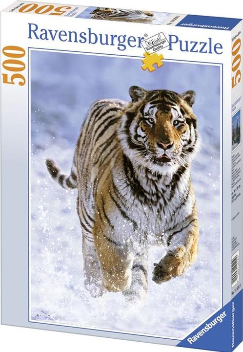 Produktbild Ravensburger Puzzle 500 Teile Tiger Im Schnee (500 Teile)