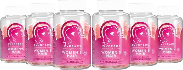 Immagine prodotto IVYBears Vitamine per capelli da donna 6 mesi (360 Pezzo/i, Gomme, 150 g)