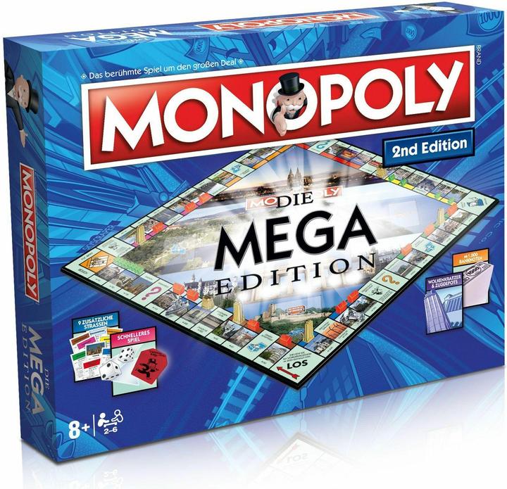 Image du produit Winning Moves Monopoly jeu de plateau Mega (2ème édition) *ALLEMAND (Allemand)