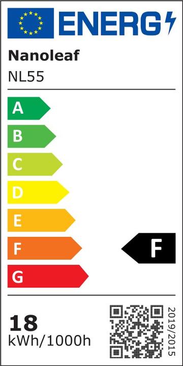 Energy Label Nanoleaf Essentials Light Strips Expansion (Multicoloured, Warm white, 100 cm, Indoor)