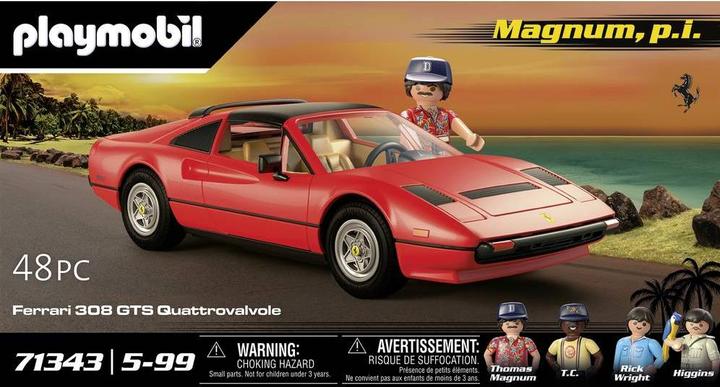 Actual product image Playmobil Magnum, p.i. Ferrari 308 GTS Quattrovalvole (71343)