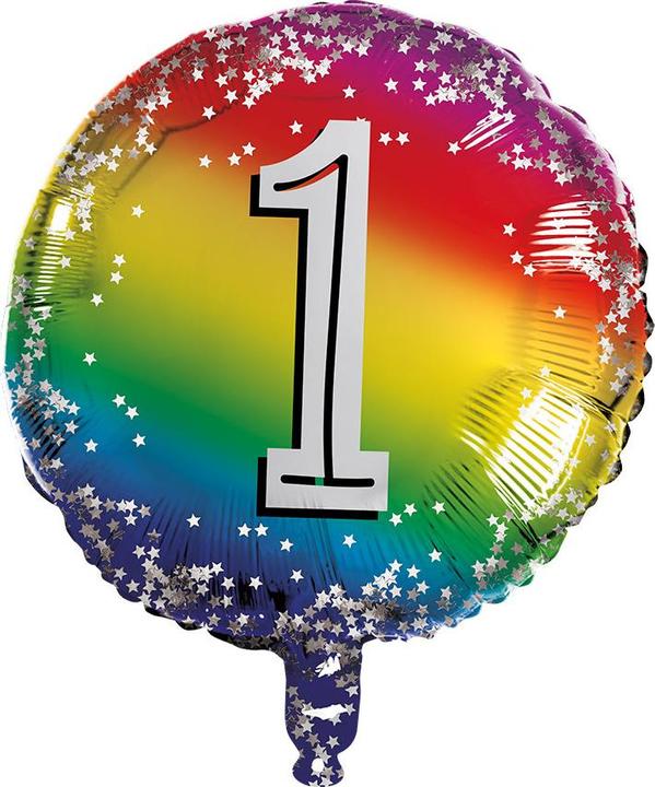 Actual product image Boland Folienballon Rund Nummer 1 (1 x)