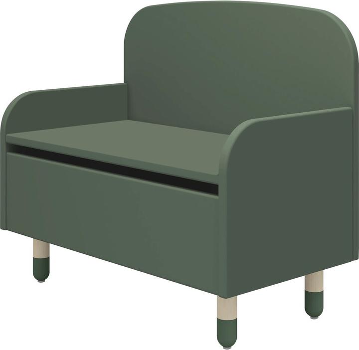 Flexa Panca con punti di contenimento Verde intenso (Panchina per bambini)