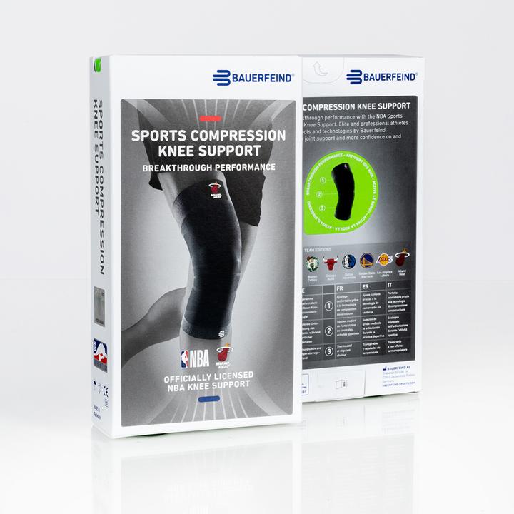 Actual product image Bauerfeind Sports Compression Knee Support NBA (L)