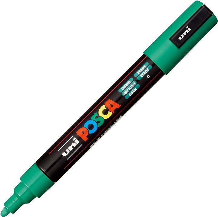 Actual product image Posca Marker PC-5M round tip (Green, 2.50 mm, 1 x)
