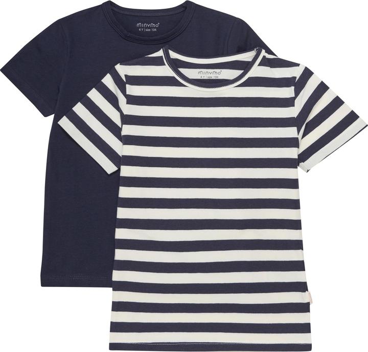 Minymo Kid's Basic 32 -T-Shirt S/S (2-Pack)