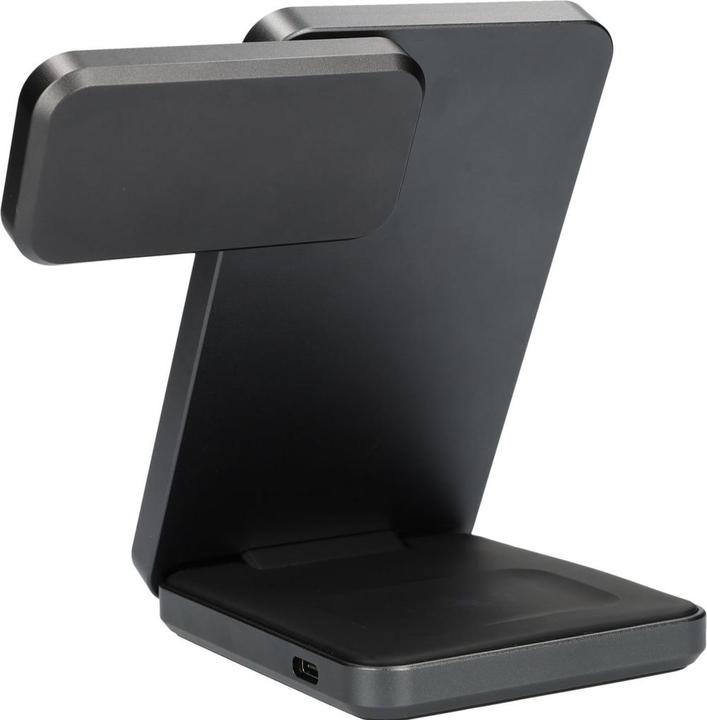Actual product image Mobiparts Foldable Wireless 3 in 1 Charger 15W Triangle Aluminum (15 W)