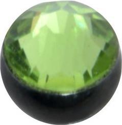 Immagine prodotto Bijouteria Piercing (Acciaio chirurgico 316L, Rivestimento PVD (nero), Cristallo premium)