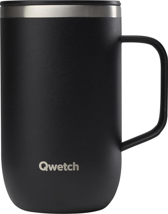 Qwetch Stainless steel mug - Matt - Black - 470ml (0.47 l)