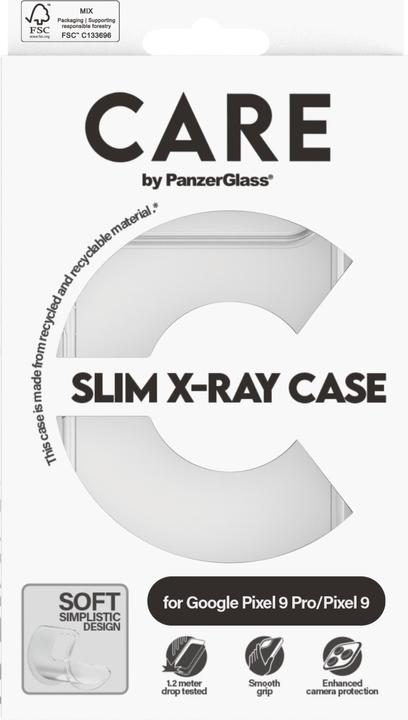 Actual product image PanzerGlass CARE by Fashionable Case Transparent X-Ray Soft Basic Google Pixel 9/ 9 Pro (1 Piece, Google Pixel 9 Pro, Google Pixel 9)