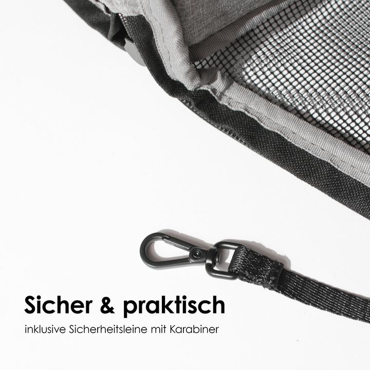 Actual product image LucyBalu CHECK-IN Katzentransporttasche (Cat, Reflectors, Machine washable)