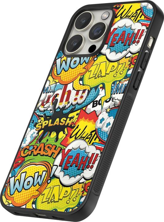 Immagine prodotto PhoneLook Copertina in silicone nero cartoni animati slogan (Apple iPhone 15 Pro)
