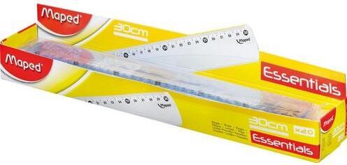 Actual product image Maped Flat ruler Start 146 Transparent plastic 300 mm (30 cm)