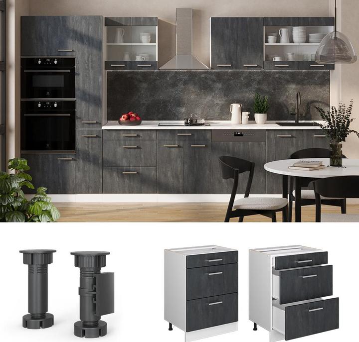 Actual product image Vicco Kitchen cabinet with drawer R-Line (60 x 46 x 81.5 cm)