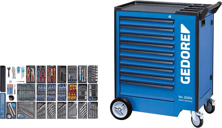 Produktbild Gedore 1500 ES-03-2004 Werkzeugsortiment im Werkzeugwagen (325 x)