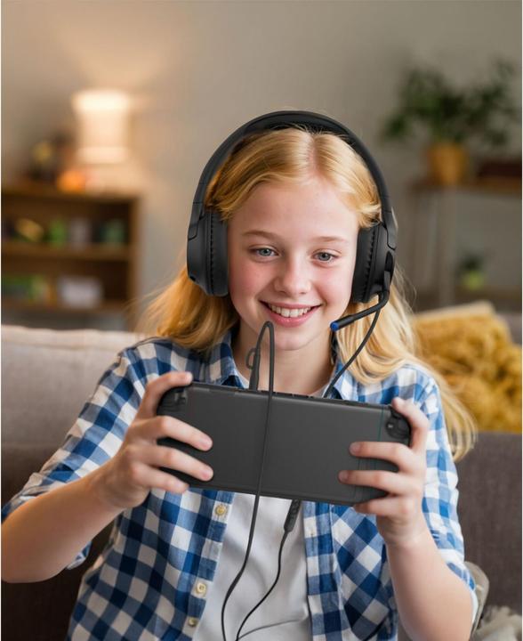 Immagine prodotto Belkin Gaming On-Ear Kopfhörer für Kinder mit Kabel ENA011hqBK