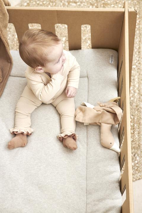 Image du produit Meyco Tapis de parc Knit Basic Teddy - sable mélangé - 77x97cm (77 cm)