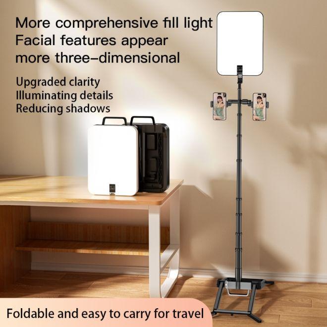 Actual product image Old Shark Foldable 14 inch LED video lighting photo selfie light kit with tripod (Video light)