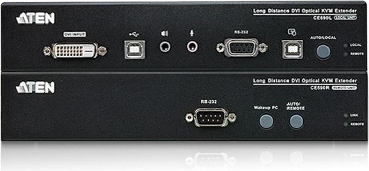 Produktbild Aten CE690 USB DVI Optical Fiber KVM Extender (20km)