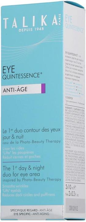 Actual product image Talika Eye Quintessence - Anti-aging Eye Care Day & Night (10 ml, Day + Night)