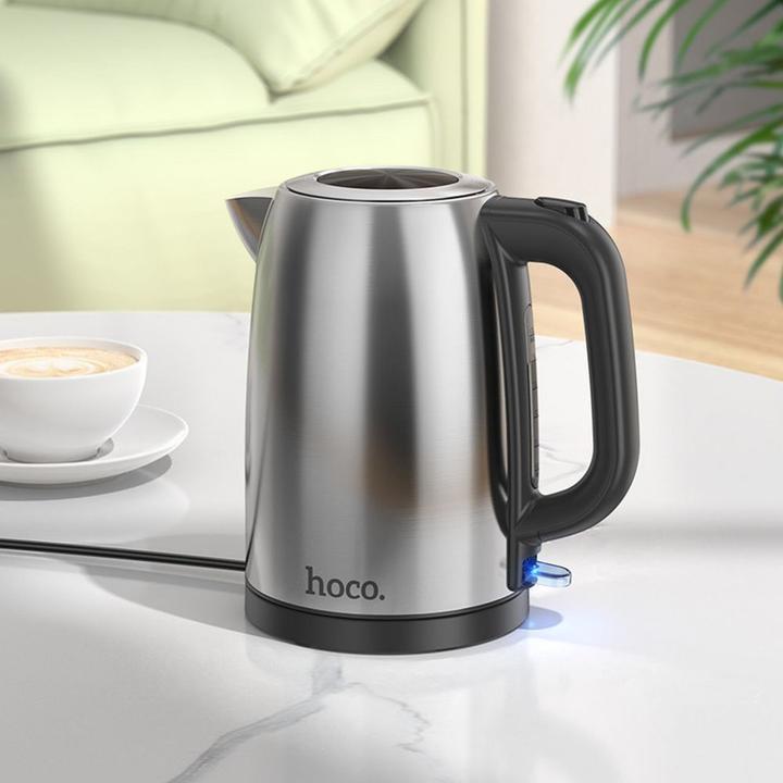 Actual product image Hoco Other stainless steel electric kettle 1,7L HE12 stainless steel (1.70 l)