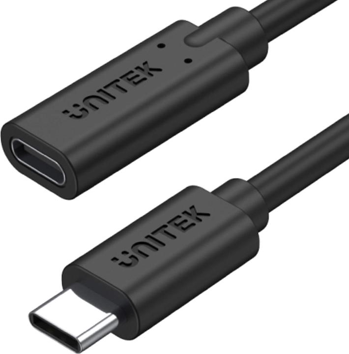 Actual product image Unitek USB USB-C to USB-C cable, 1.5 m black (C14086BK-1.5M) (1.50 m, USB 3.2 Gen 2)