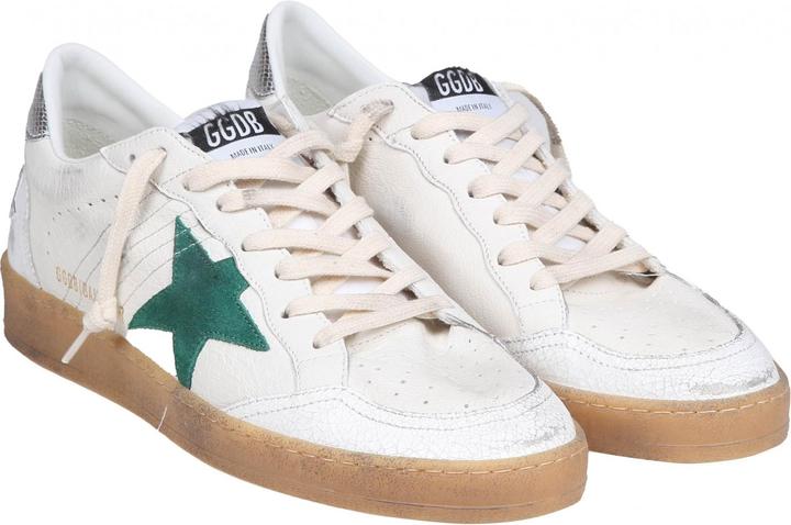 Immagine prodotto Golden Goose ball star in white and green nappa (44)