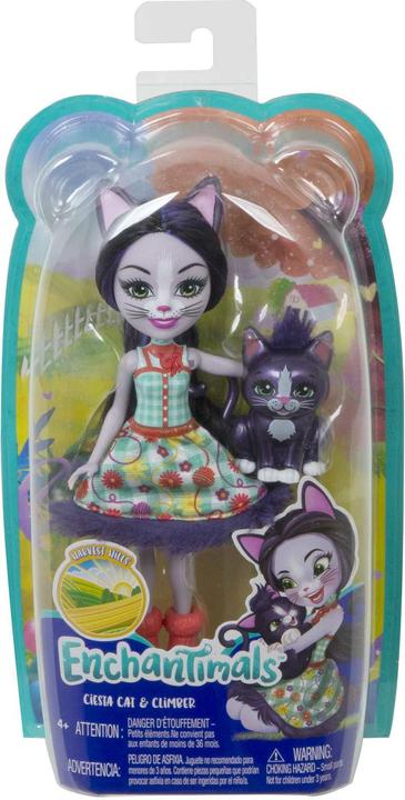 Image du produit Enchantimals Ciesta Chat et Climber - Mini-poupée - 4 ans et +