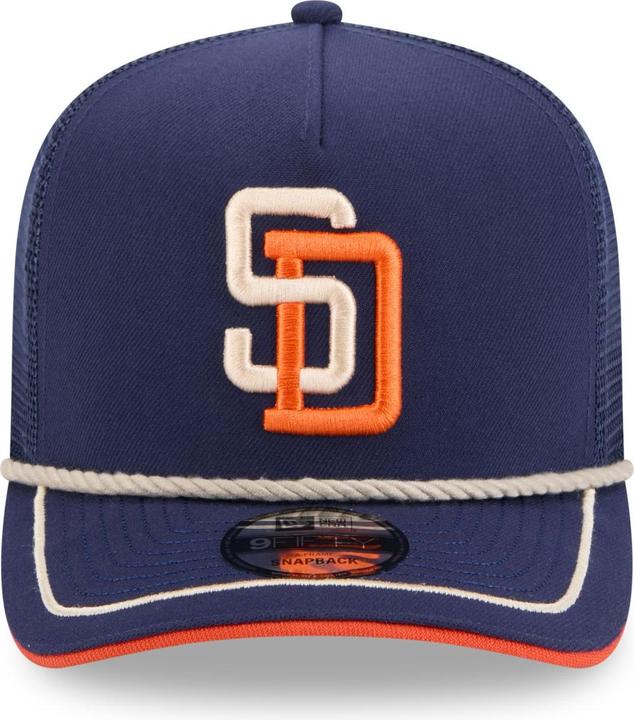 Actual product image New Era 9Fifty Trucker Cap - Vintage Rope San Diego Padres