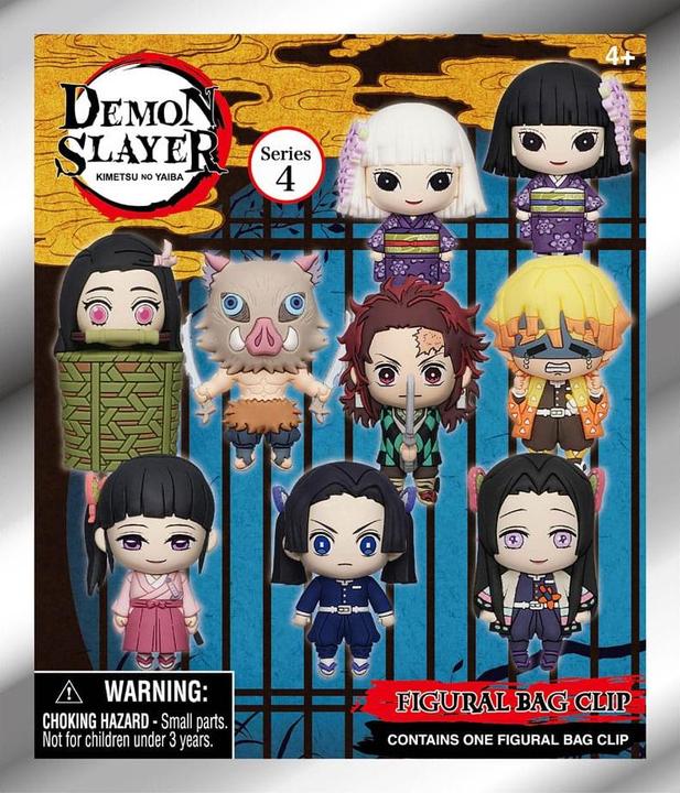 Produktbild Monogram Int. Demon Slayer: Kimetsu no Yaiba 3D PVC-Taschenanhänger Series 4 Display (24)