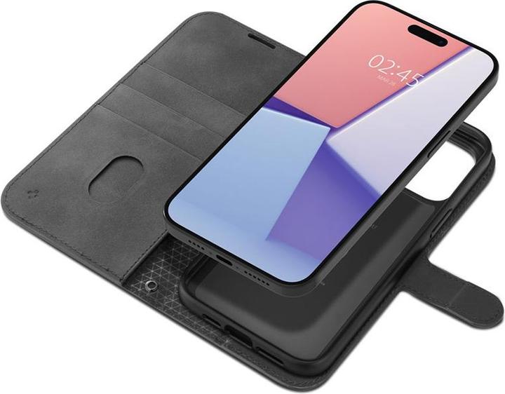 Produktbild Spigen Wallet S Pro Hülle für iPhone 15 Pro – Schwarz (Apple iPhone 15 Pro)