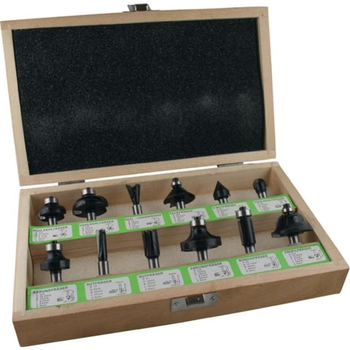 Fisch Tools Fräsersatz 973CT12A06 Hartmetall Schaft-Ø 8 mm 12-teilig