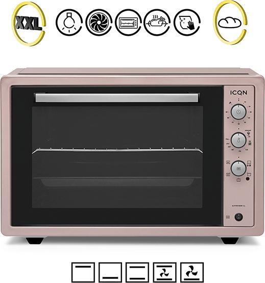 Actual product image Icqn XXL Vrijstaande Oven - 60L - Convectie Mini Oven - Hetelucht /u0026 Grillfunctie - Gemailleerde Holt