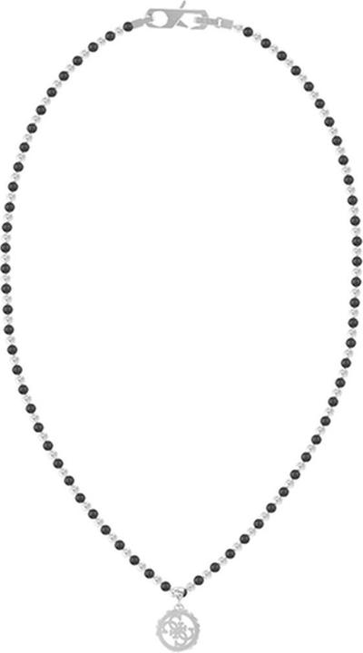Guess Modern steel necklace with onyx Log-in JUMN03036JWSTBKT/U (Edelstahl)
