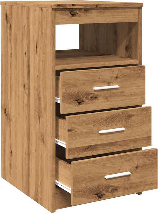 Produktbild VidaXL Schubladenschrank Artisan-Eiche 40x50x76 cm Holzwerkstoff (40 x 50 x 76 cm)