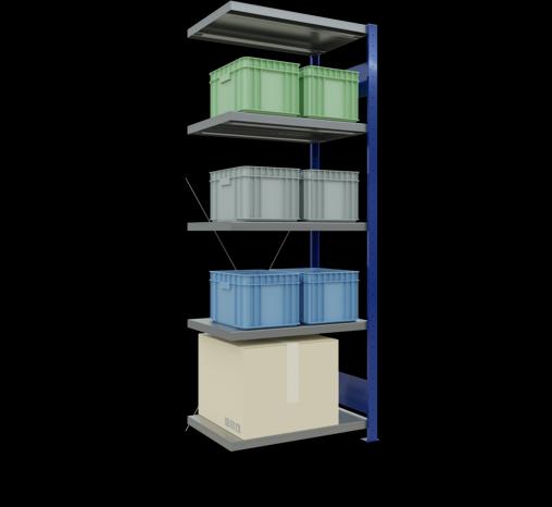 Actual product image Schulte Lagertechnik MULTIplus250 boltless bay system with cross brace