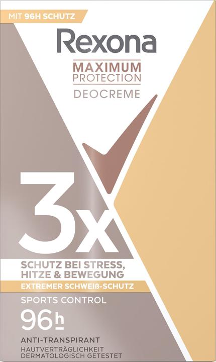 Produktbild Rexona Maximum Protection Deocreme Deodorant Antitranspirant Sports Control - 45 Ml (Stick)